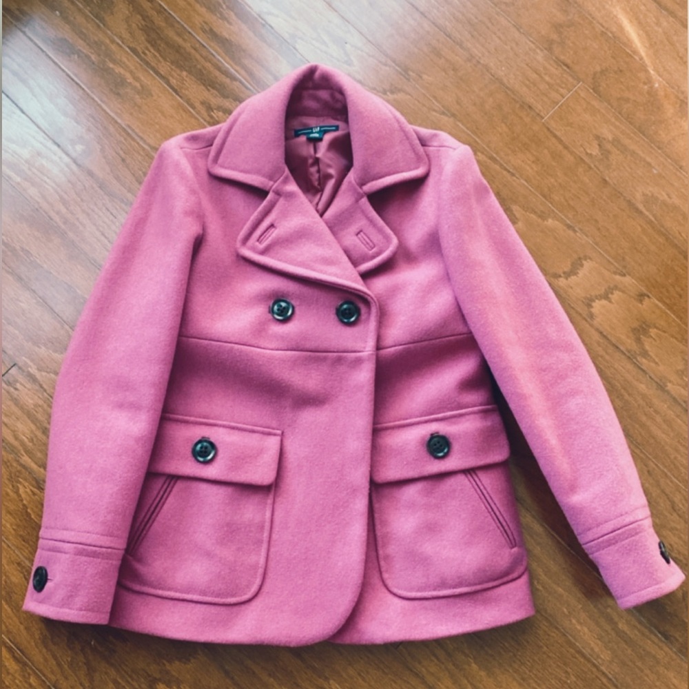 Wool Coat Pink XS Gap